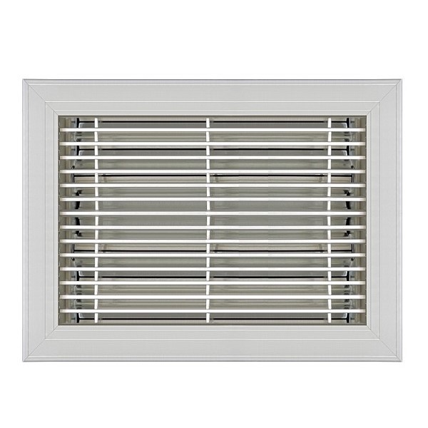8 X 10 Classic Floor Register - Satin Anodized